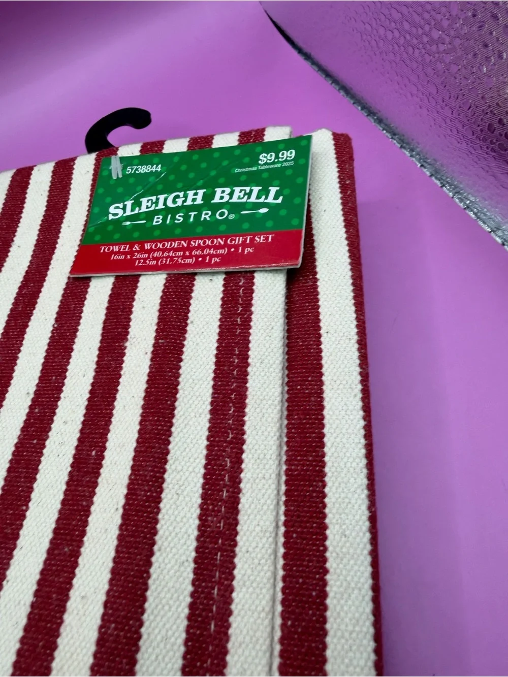 Red Stripe Christmas Kitchen Set
